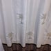 Full Shower Curtain set, PLUS brown metal curtain rings.