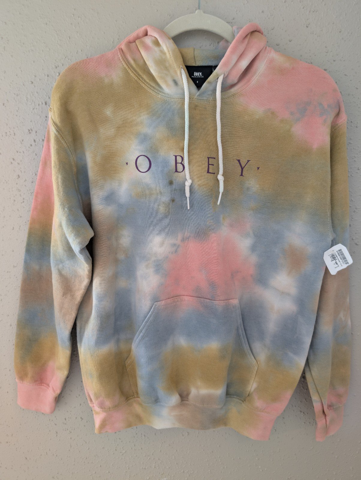 Obey Women's Flower Packet Tie Dye Graphic Hoodie