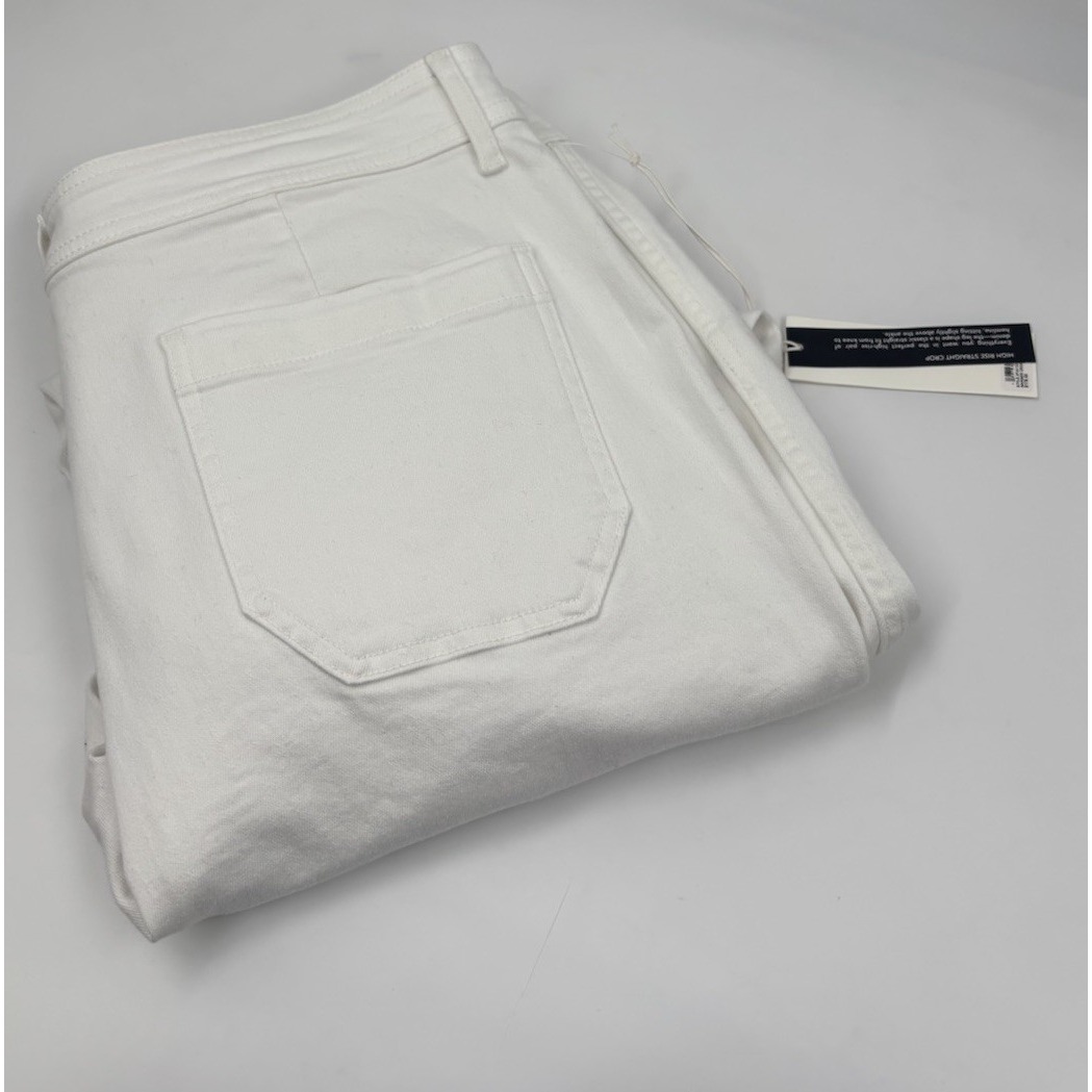 NWT Vineyard Vines Women's 32 High-Rise Mariner Crop White Denim Jeans