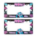 New Universal 2PCS Anime Hatsune Miku ABS Plastic Black License Plate Frame