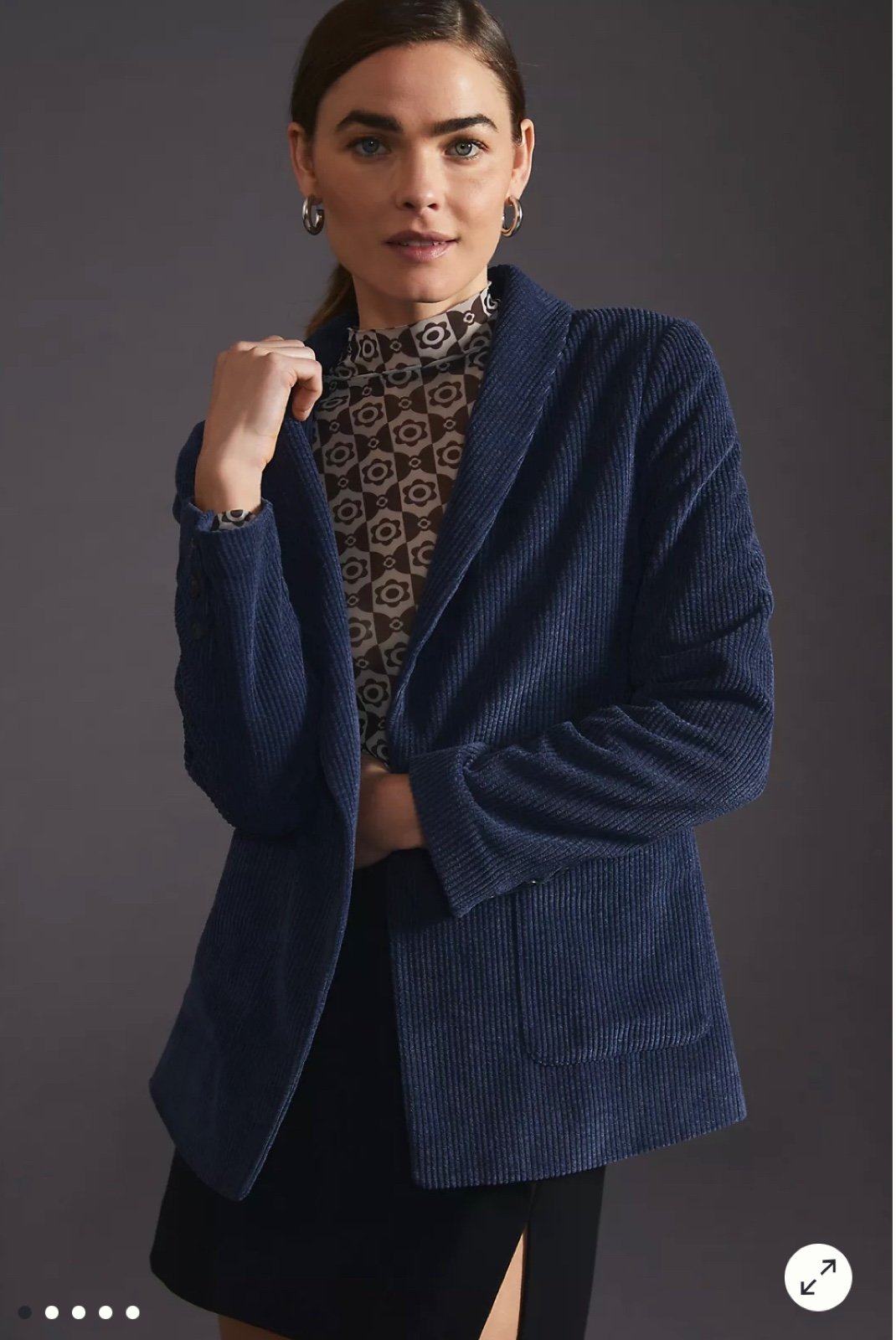 Current Air Corduroy Blazer by Anthropologie, size XL, free shipping
