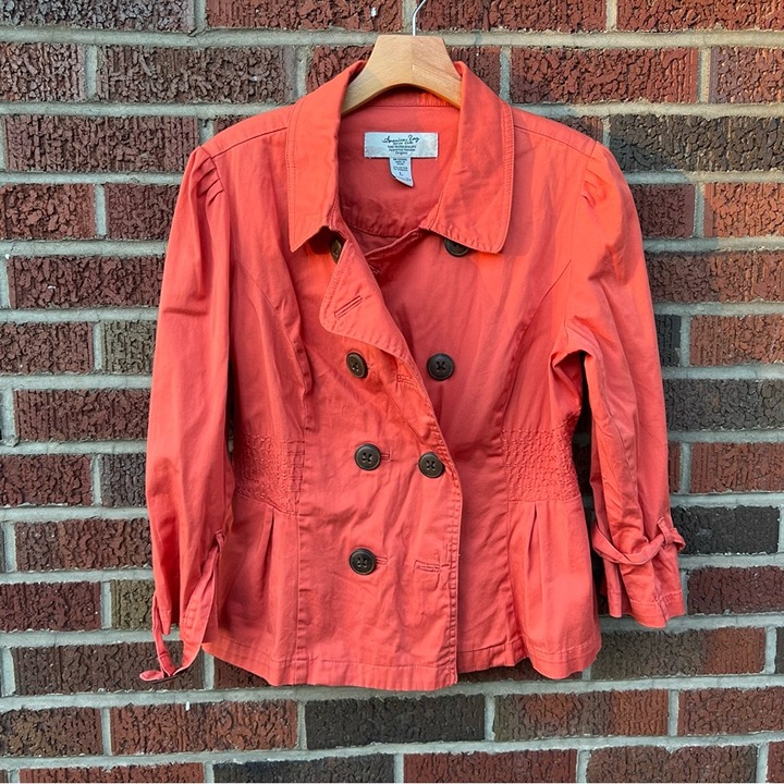 American Rag Orange Trench Coats for Women Mercari