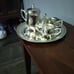 International Silver Silverplate 4 Piece Coffee Tea Set Pitcher Tray Cream Sugar