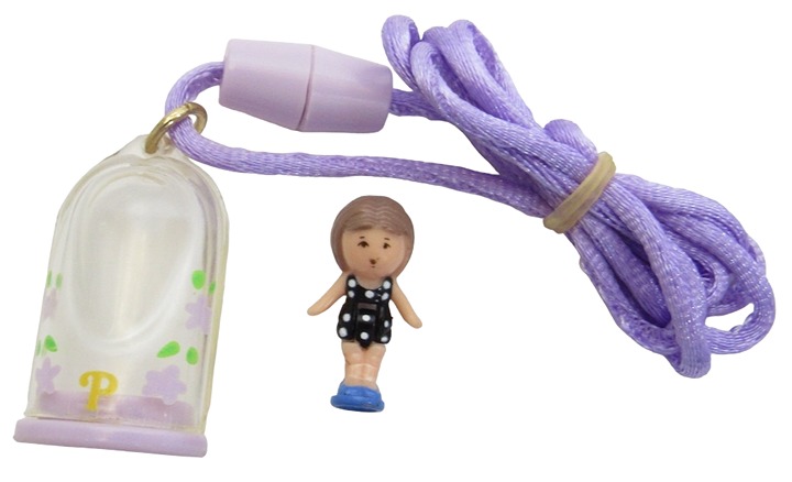 1990 Polly Pocket Vintage Little Lulu in her Necklace Bluebird Toys (44578)