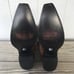 JB Dillon Goatskin Mens Brown Leather Inlaid Cowboy Western Boots 10 D JBM2213
