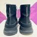 Alexander McQueen Black & Silver Tread Slick Sneaker Boots