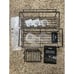 3 Pack Shower Organizer with 20 Hooks, 3 Adhesive Hooks, Large Capacity Shelves