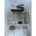 3 Pack Shower Organizer with 20 Hooks, 3 Adhesive Hooks, Large Capacity Shelves