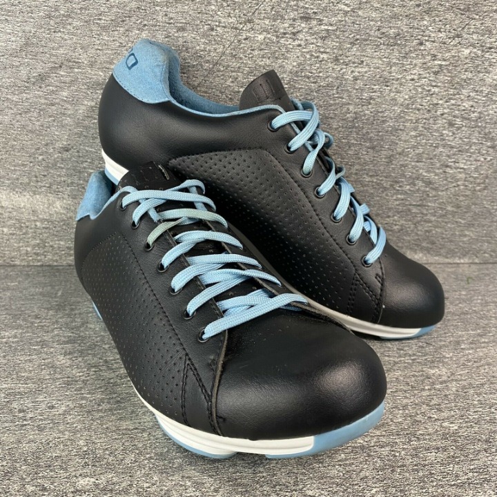 Giro Civila Cycling Shoes Women's 7.5 Spin Class Bike Shoes Black Blue