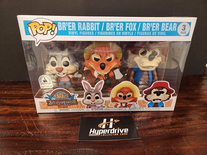 Disney Splash Mountain Br'er Rabbit / Br'er Fox / Br'er Bear Funko PoP! 3 Pack