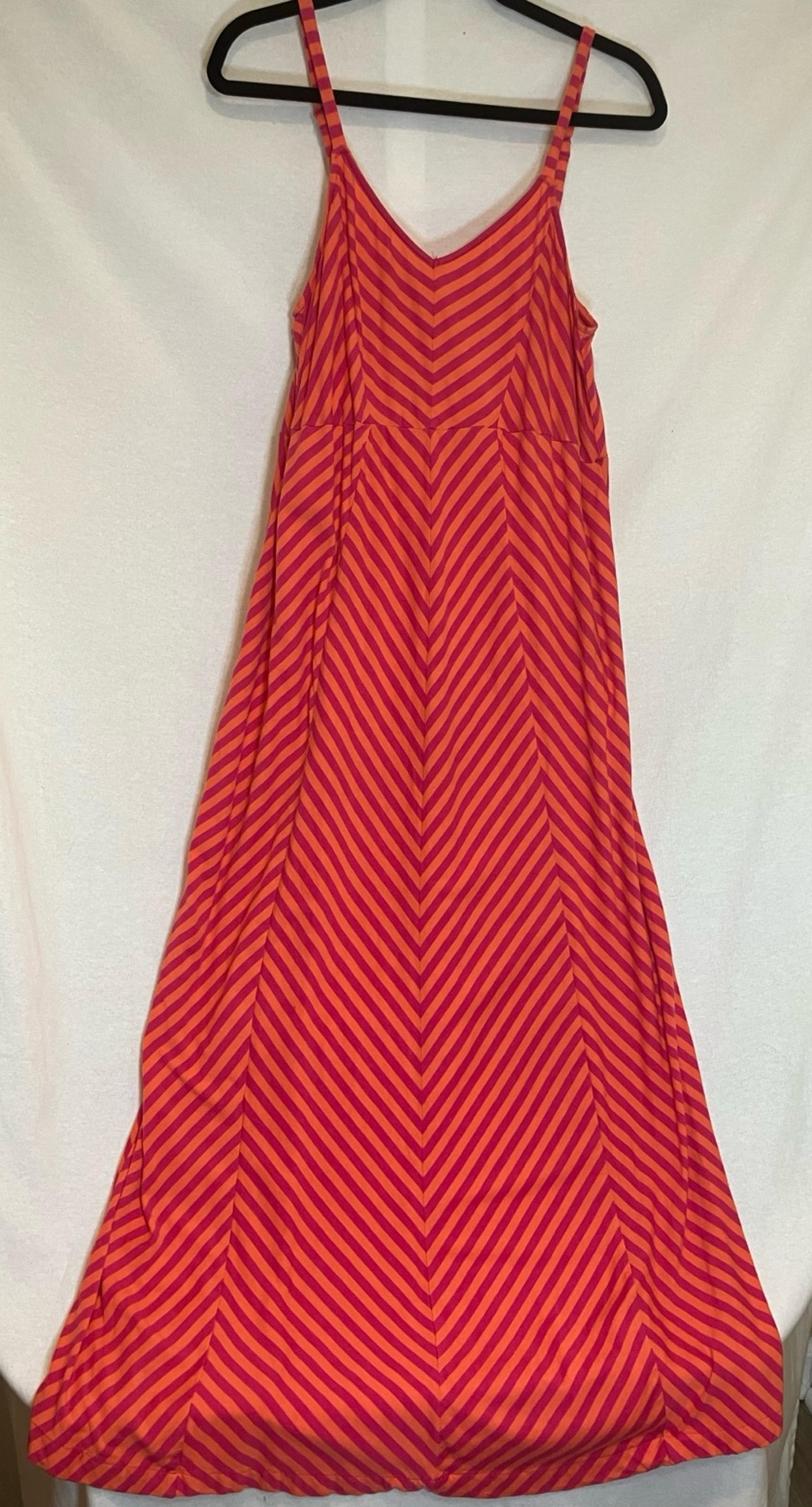 Motherhood Maternity Women's Striped Summer Maxi Dress Size XL Pregnancy Boho