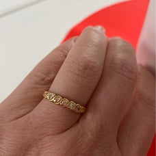 14k Ring yellow gold diamond