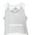 Athleta Bob & Weave Tennis Dress S White Gray Back Zip Pocket Athleisure