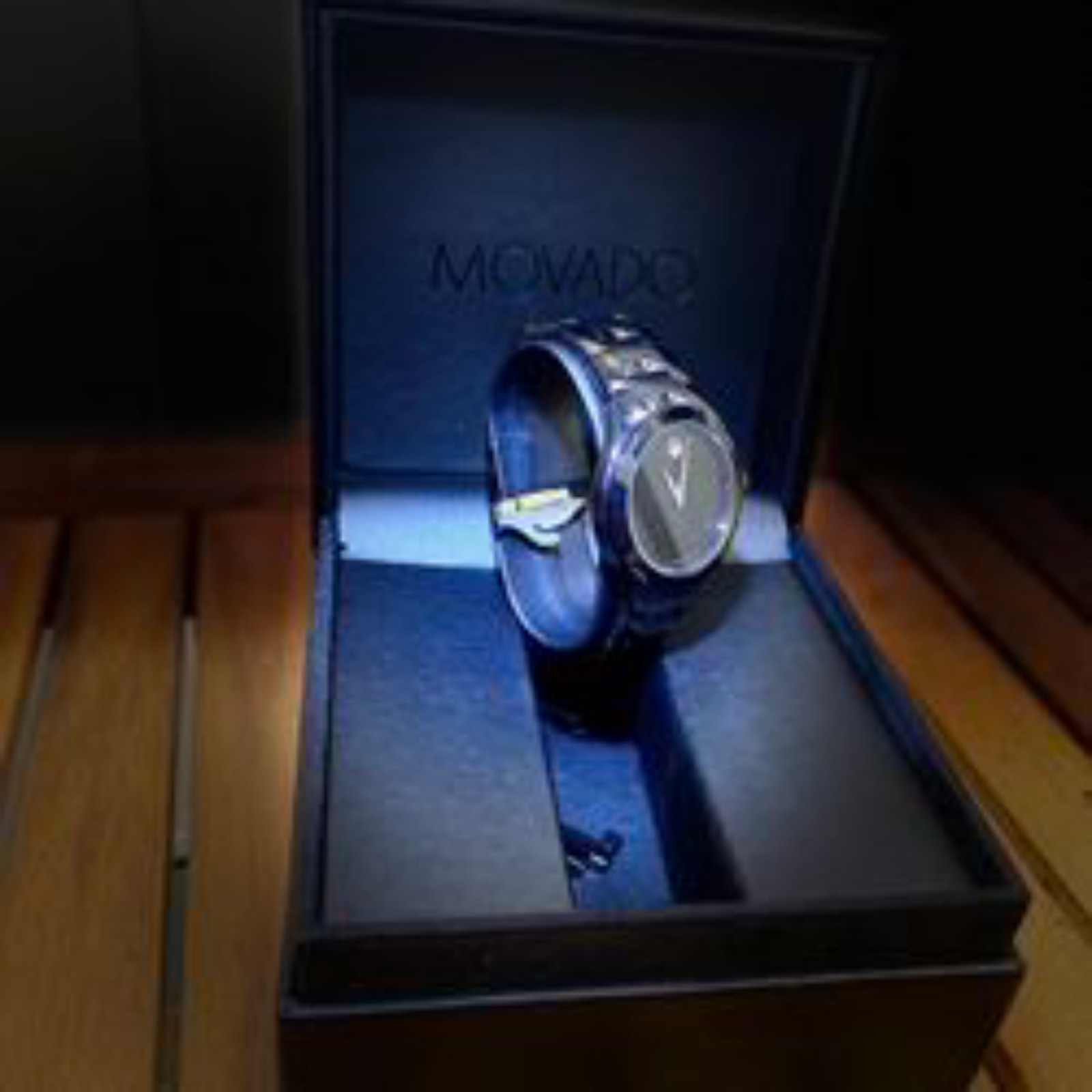 Movado Black Luno Sport 84 G11853.a Stainless Steel Water Resistant