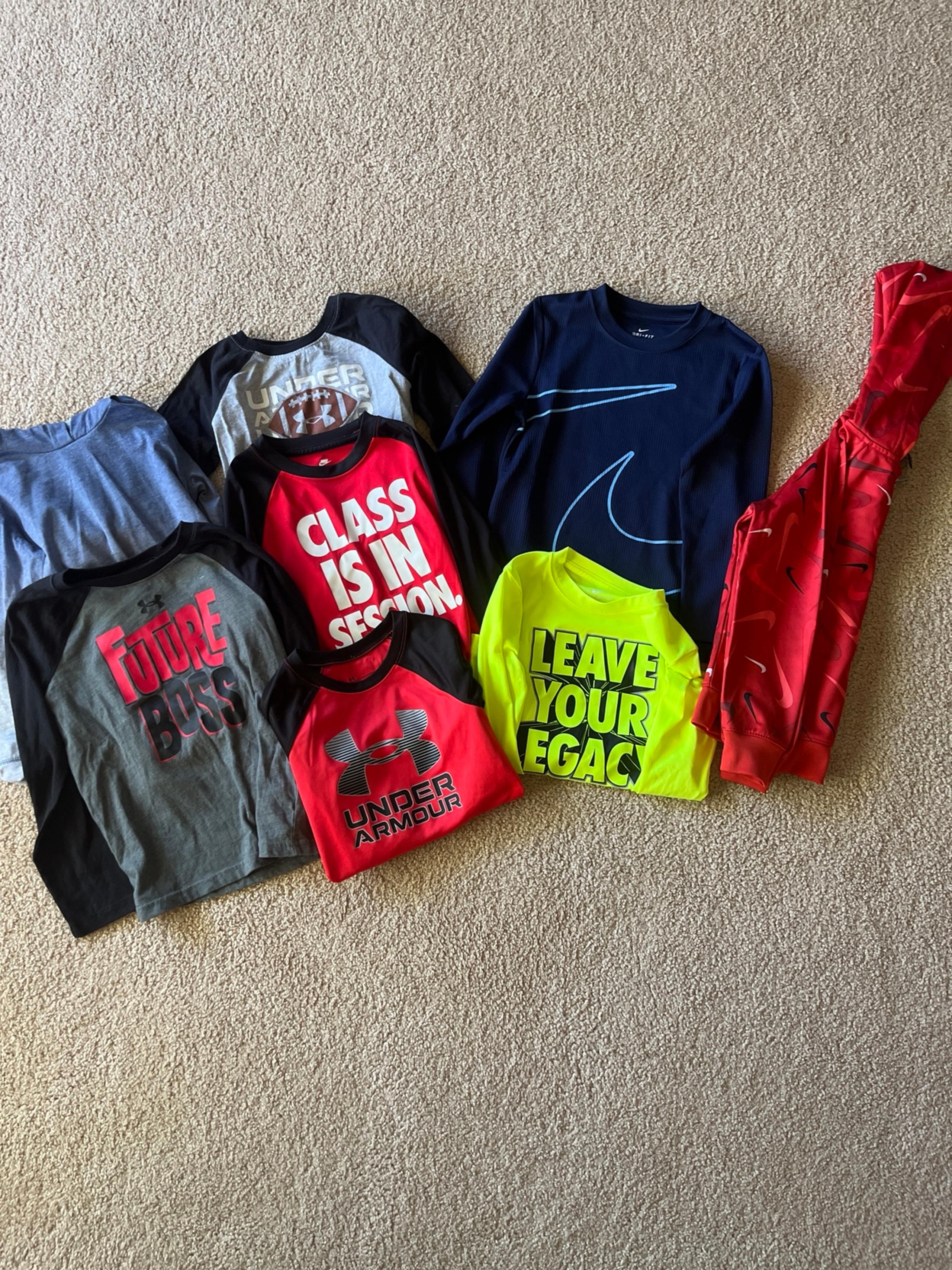 Boys Nike/Under Armour Shirt Lot Size 5/6