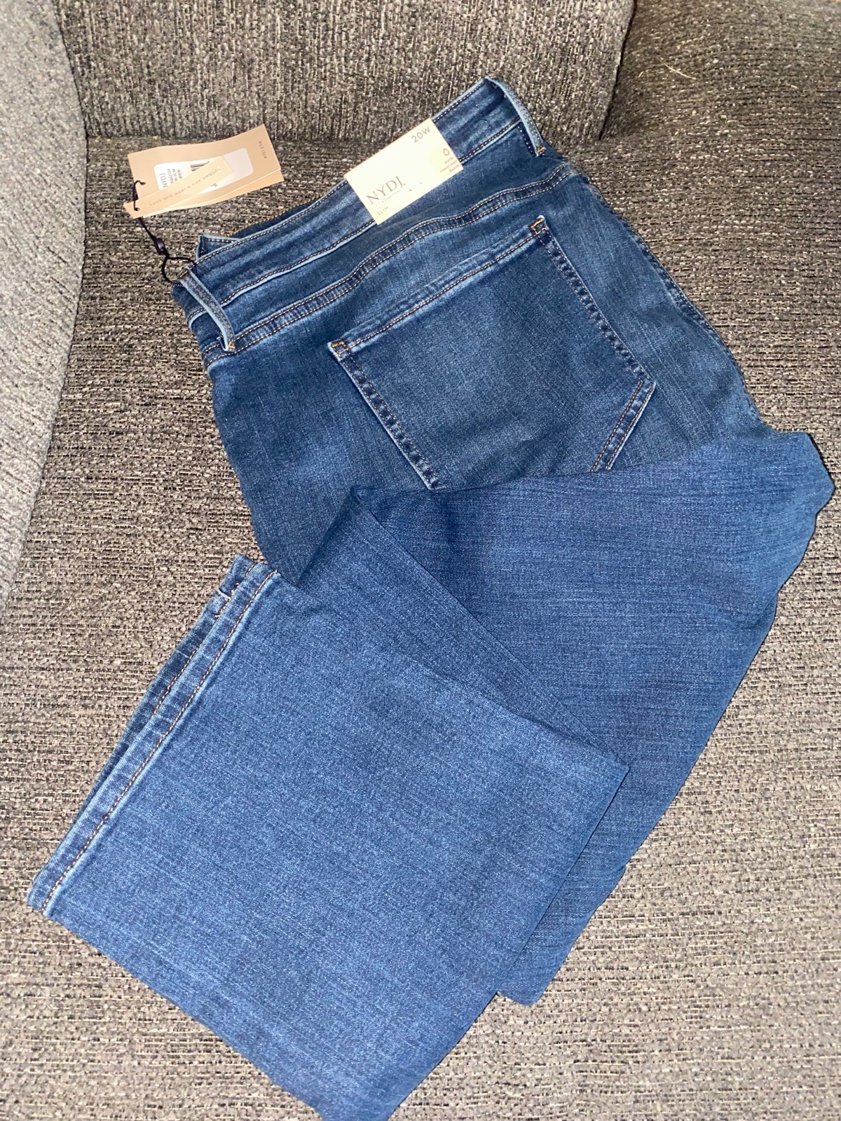 new NYDJ Women's Plus Size Sheri Slim Jean Pants | Stretch Denim | Slimming 20W