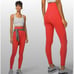 Lululemon Everlux High Waisted Coral Mesh Leggings Women's Size 2 EUC