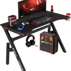 Gaming Desk Computer Desk 47 Inch Home Office Desk Extra Large Modern Ergonomic