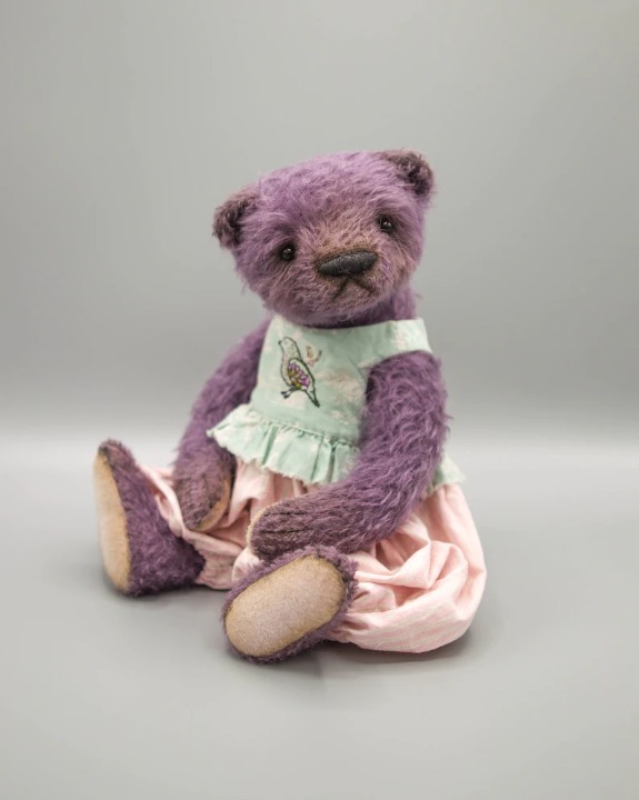 Favorite Teddy OOAK Purple Bear Viola
