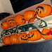 Vintage Pumpkin Jack o latern Blinking Blow Mold Lights - Halloween