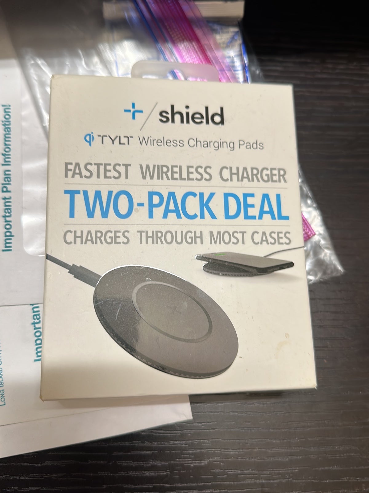 Shield wireless charging pads