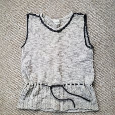 Vintage 80's Wool Sweater Vest Women's Small Gray