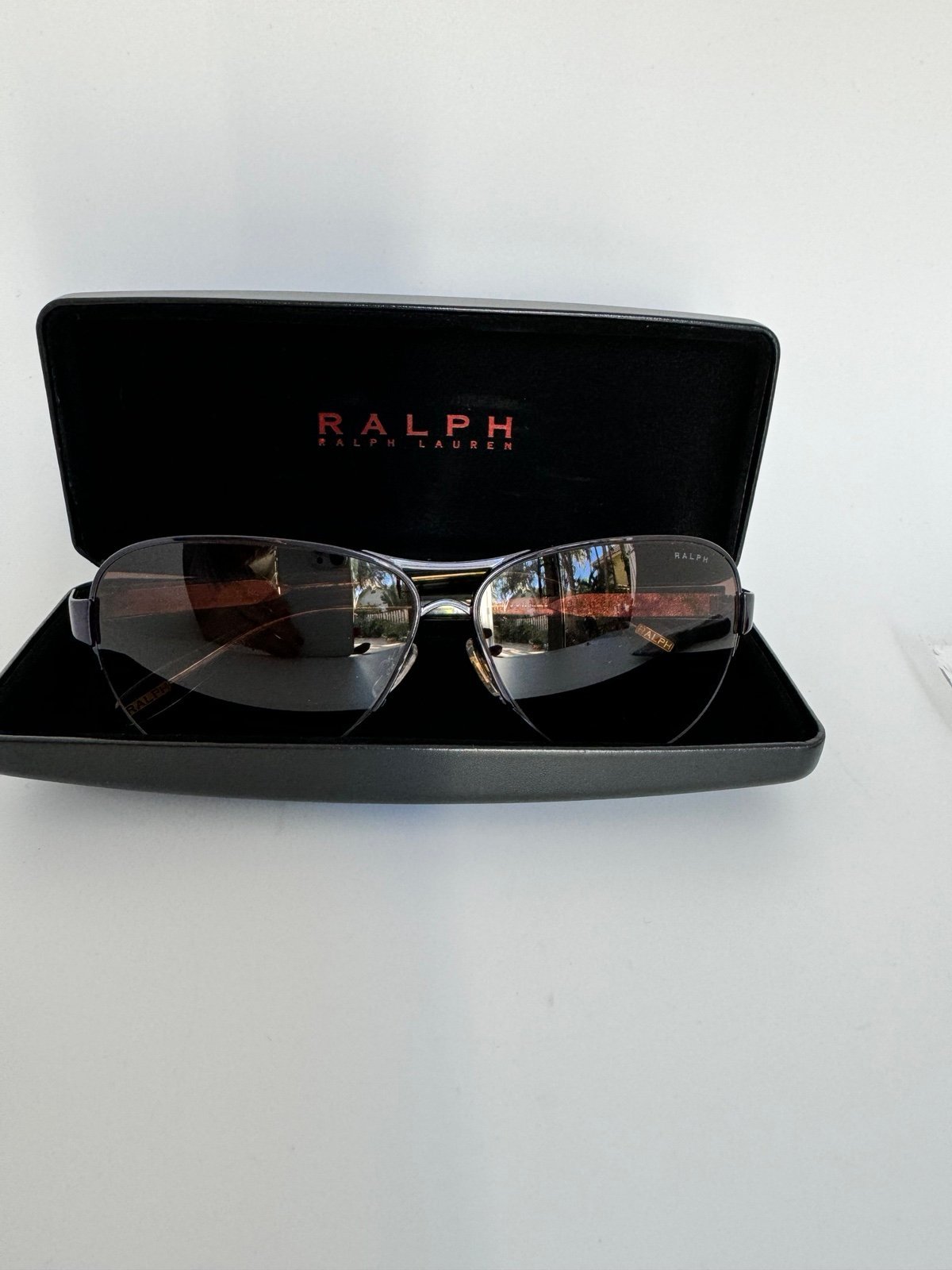 Ralph Lauren Ra4095 126/68 58-11 Blue Metal Women Sunglasses