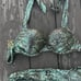 34B Vs Victoria's Secret Bombshell Miraculous Adds-2cups Snakeskin Bikini set