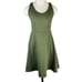 Halara Crisscross Backless Flare Active Mini Dress Womens Medium NWT Green