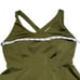 Halara Crisscross Backless Flare Active Mini Dress Womens Medium NWT Green