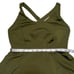Halara Crisscross Backless Flare Active Mini Dress Womens Medium NWT Green