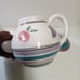 Vintage 1980s Caleca Handpainted Made in Italy Ceramic Pottery Tea Pot