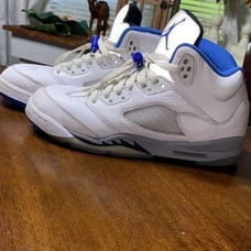 Air Jordan 5 Retro V White Stealth size 7Y
