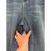 Judy Blue Jeans Womens 16W Wide Leg Cropped Raw Hem Dark Blue Stretch