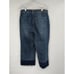 Judy Blue Jeans Womens 16W Wide Leg Cropped Raw Hem Dark Blue Stretch