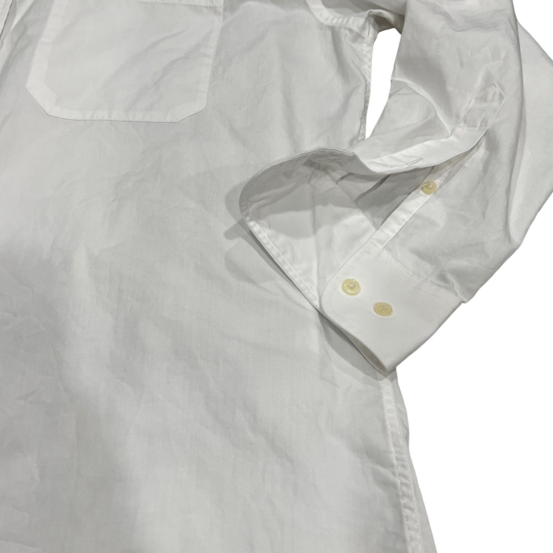 Cacharel White Mock Collar Button Down Shirt 16.5