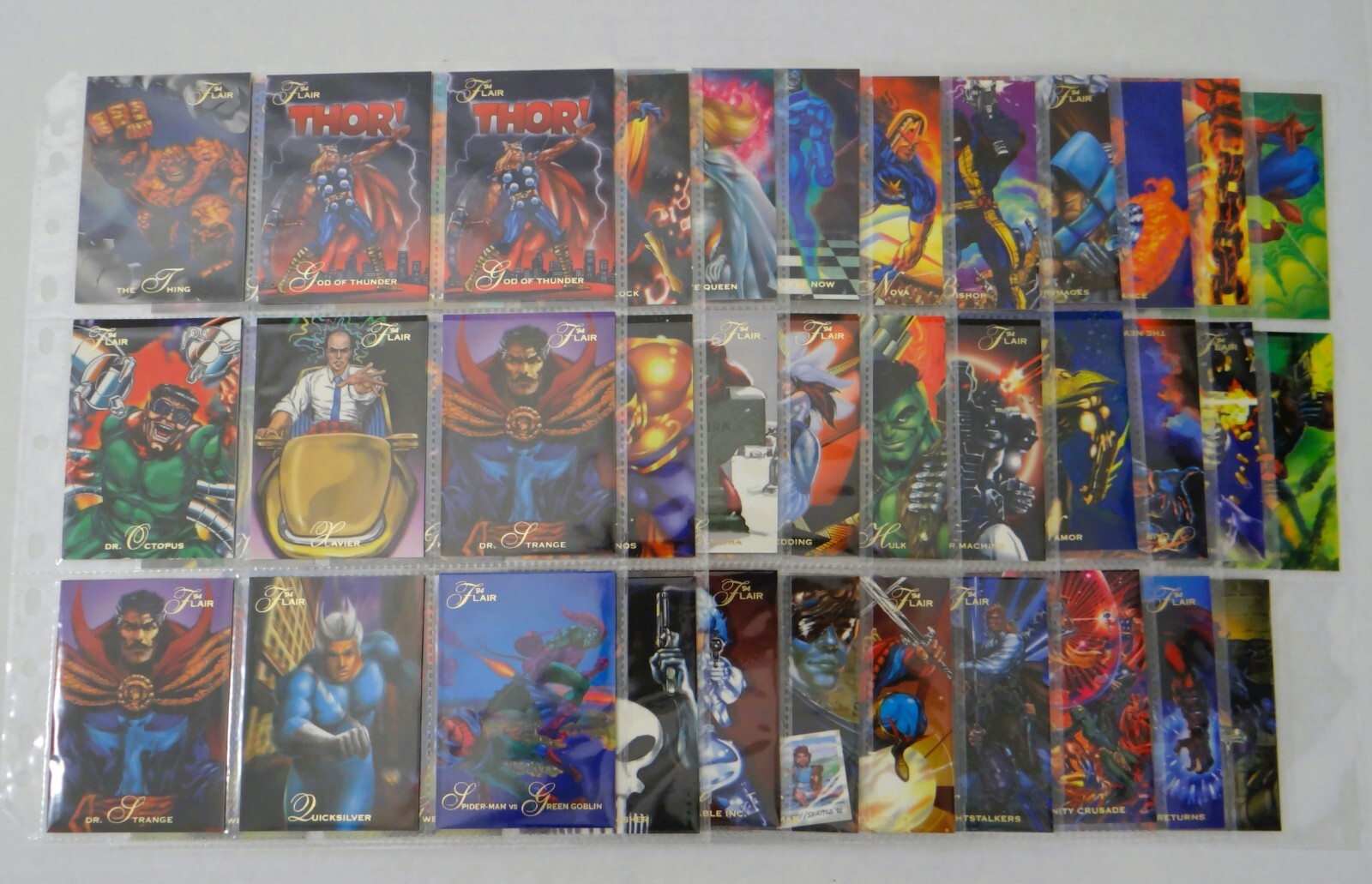 1994 Flair Marvel Comics Lot of Mix 80 base + 4 Maximun Carnage + 5 Mutant Genes