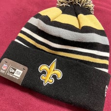 RARE Vintage NFL New Orleans Saints Sideline Pom Beanie NWT Brand New Throwback