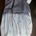 VTG PRAIRIE FLORAL COTTAGE SKIRT HOMEMADE RUFFLED HEM COTTAGECORE FARMHOUSE