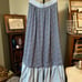 VTG PRAIRIE FLORAL COTTAGE SKIRT HOMEMADE RUFFLED HEM COTTAGECORE FARMHOUSE