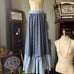 VTG PRAIRIE FLORAL COTTAGE SKIRT HOMEMADE RUFFLED HEM COTTAGECORE FARMHOUSE