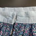VTG PRAIRIE FLORAL COTTAGE SKIRT HOMEMADE RUFFLED HEM COTTAGECORE FARMHOUSE