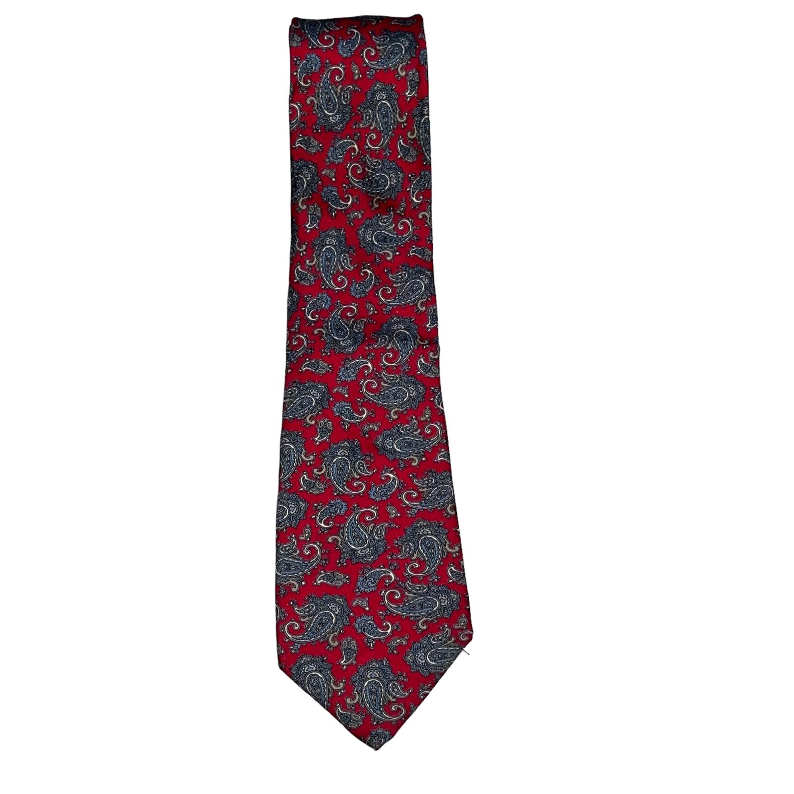 Men’s Liberty of London Red Paisley Silk Necktie