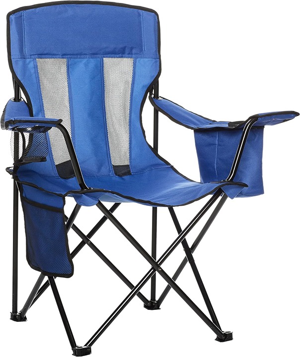 Portable Camping Chair with 4-Can Cooler