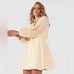 SOVERE Assure Smock Mini Dress Beige NWT Women Dress Size 4