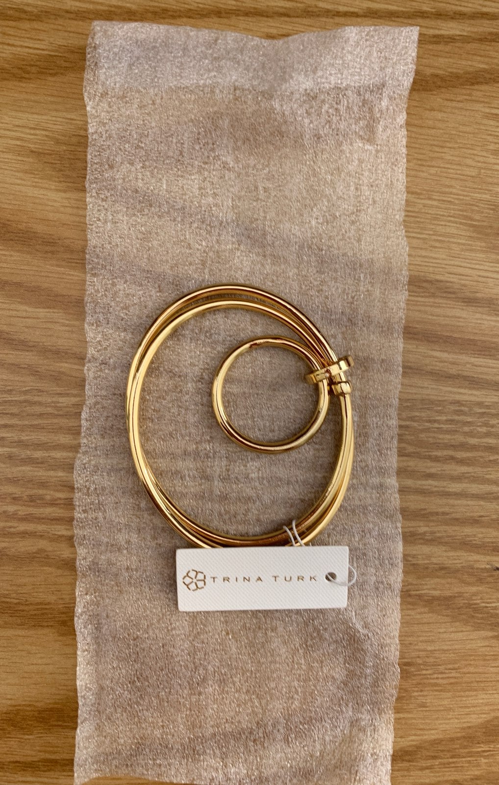 Trina Turk Retro Mod 14K Plated Bangle