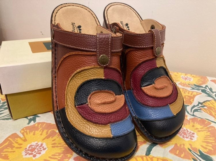 Spring Step Leather Clogs for Women Mercari