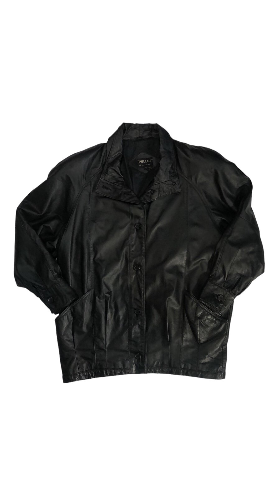 Vintage Pelle Leather Button Up Jacket