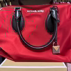Michael Kors red travel bag NWT