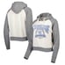 Women's Pressbox Cream/Heather Gray North Carolina Cody Tri-Bend Raglan Pullover